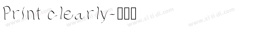 Print clearly字体转换